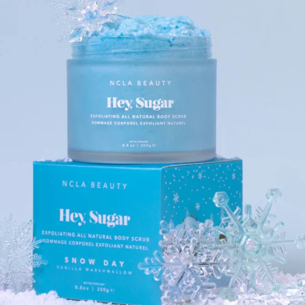 NEW NCLA HEY, SUGAR SNOW DAY VANILLA MARSHMALLOW BODY SCRUB